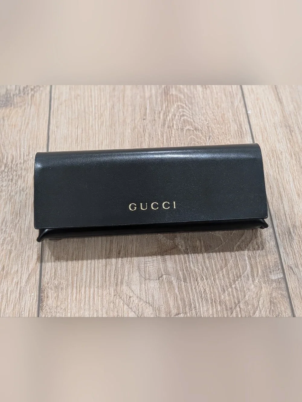 $500 Mens Authentic GUCCI 55mm Rectangular Sunglasses Havana/Green